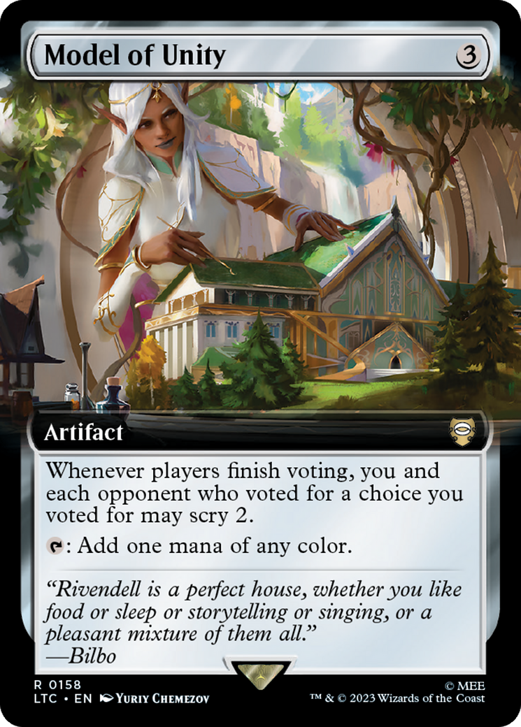 Model of Unity (Extended Art) [The Lord of the Rings: Tales of Middle-Earth Commander] MTG Single Magic: The Gathering | Red Claw Gaming