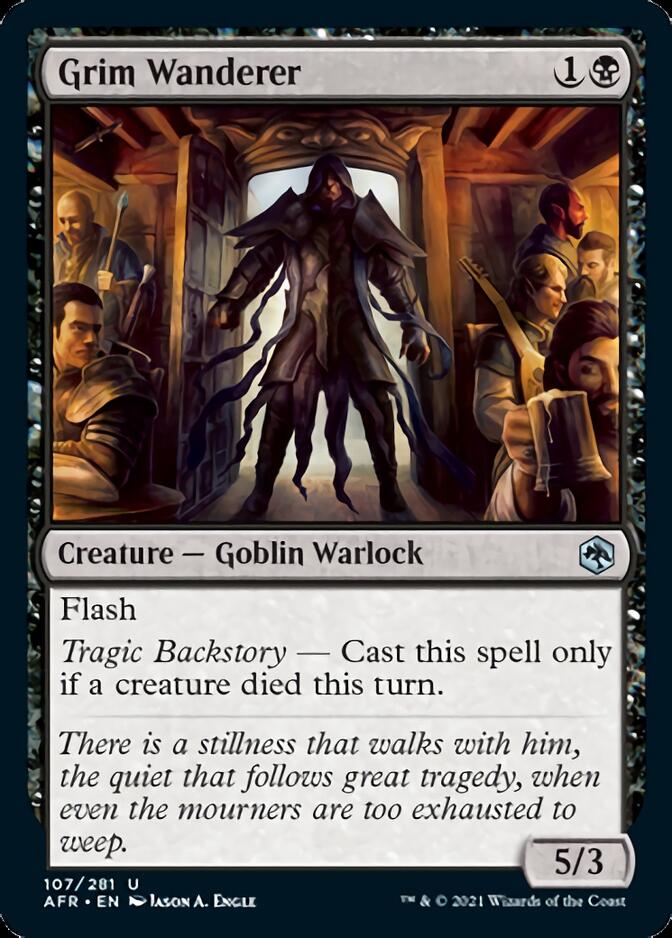Grim Wanderer [Dungeons & Dragons: Adventures in the Forgotten Realms] MTG Single Magic: The Gathering | Red Claw Gaming