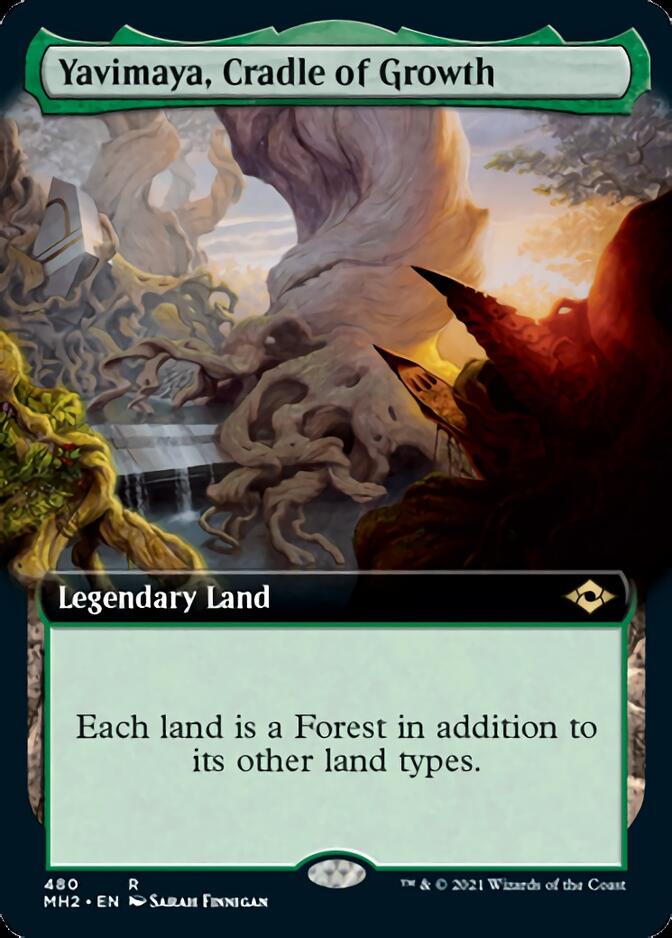 Yavimaya, Cradle of Growth (Extended Art) [Modern Horizons 2] MTG Single Magic: The Gathering    | Red Claw Gaming