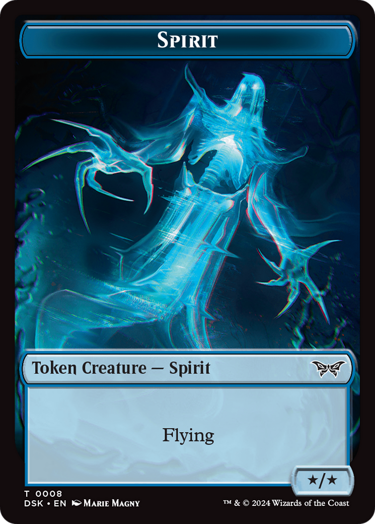 Spirit (0008) Token [Duskmourn: House of Horror Tokens] MTG Single Magic: The Gathering | Red Claw Gaming