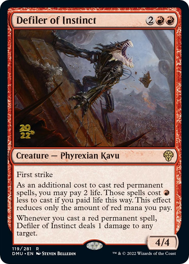 Defiler of Instinct [Dominaria United Prerelease Promos] MTG Single Magic: The Gathering | Red Claw Gaming