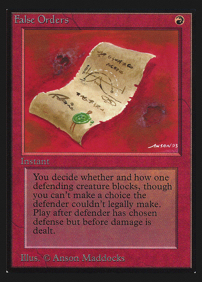 False Orders [International Collectors' Edition] MTG Single Magic: The Gathering | Red Claw Gaming