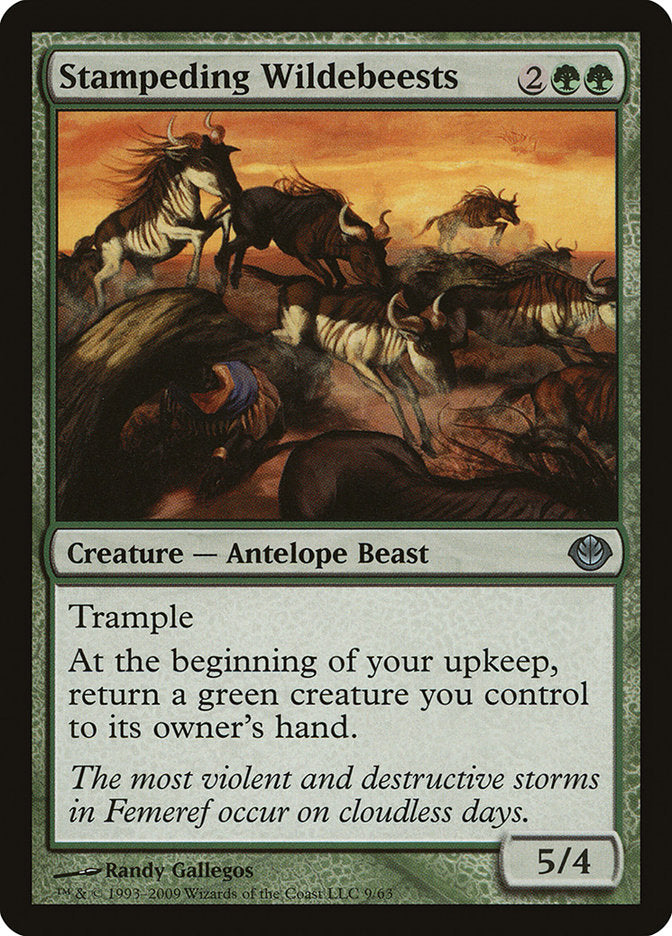 Stampeding Wildebeests [Duel Decks: Garruk vs. Liliana] MTG Single Magic: The Gathering | Red Claw Gaming