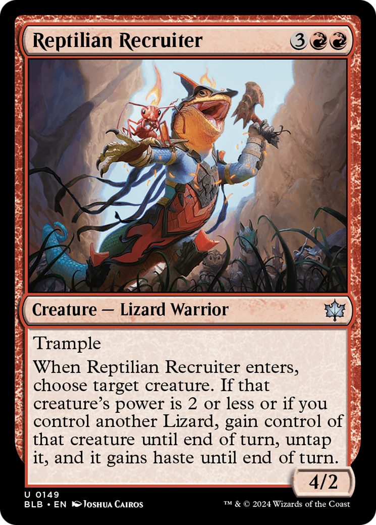 Reptilian Recruiter [Bloomburrow] MTG Single Magic: The Gathering | Red Claw Gaming