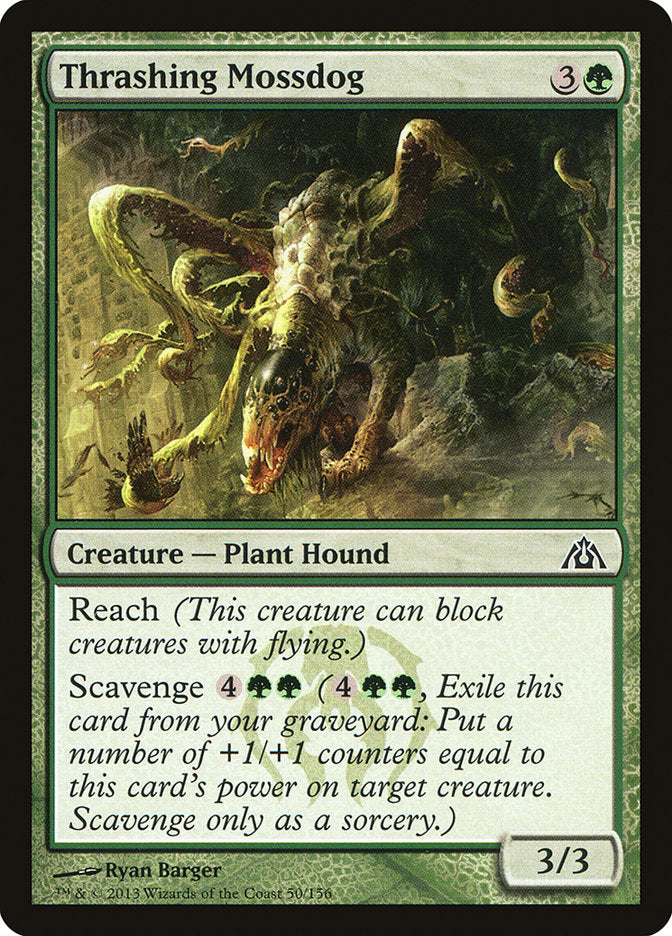 Thrashing Mossdog [Dragon's Maze] MTG Single Magic: The Gathering | Red Claw Gaming