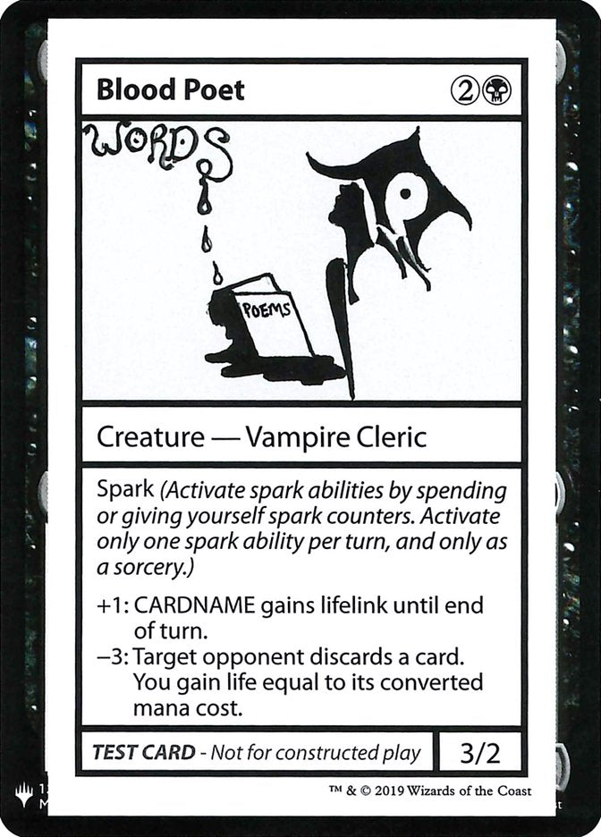 Blood Poet [Mystery Booster Playtest Cards] MTG Single Magic: The Gathering | Red Claw Gaming