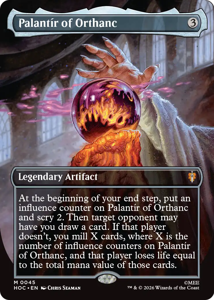 Palantir of Orthanc (Borderless) [The Hobbit: Eternal-Legal] MTG Single Magic: The Gathering | Red Claw Gaming
