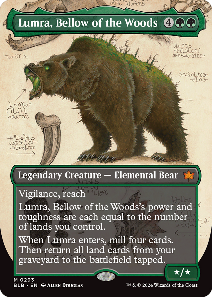 Lumra, Bellow of the Woods (Borderless) (0293) [Bloomburrow] MTG Single Magic: The Gathering | Red Claw Gaming