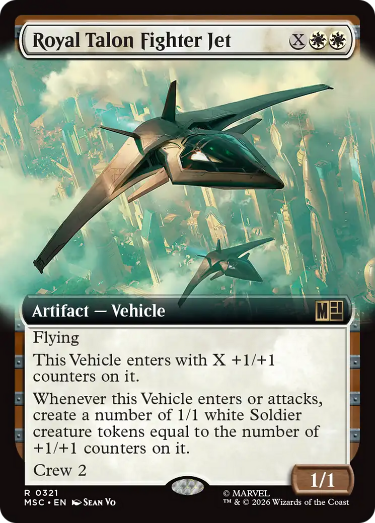 Royal Talon Fighter Jet (Extended Art) [Marvel Super Heroes Commander] | Red Claw Gaming