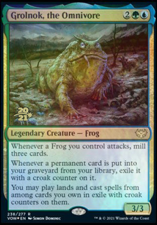 Grolnok, the Omnivore [Innistrad: Crimson Vow Prerelease Promos] MTG Single Magic: The Gathering | Red Claw Gaming