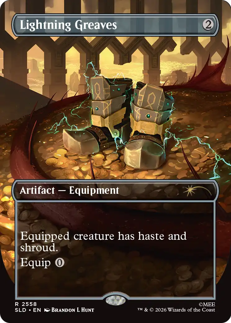Lightning Greaves (2558) [Secret Lair Drop Series] MTG Single Magic: The Gathering | Red Claw Gaming