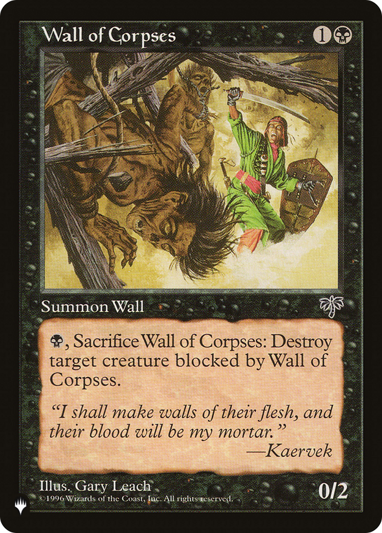 Wall of Corpses [The List] MTG Single Magic: The Gathering | Red Claw Gaming