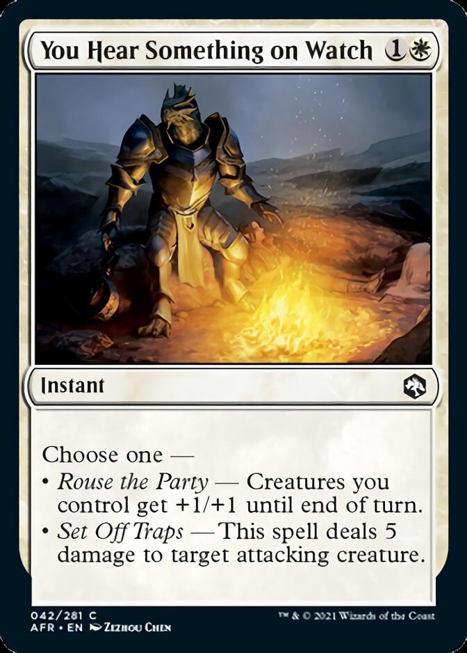 You Hear Something on Watch [Dungeons & Dragons: Adventures in the Forgotten Realms] MTG Single Magic: The Gathering | Red Claw Gaming