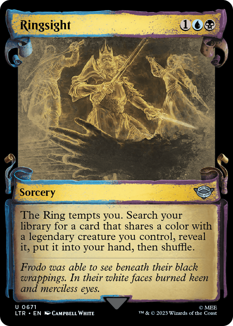Ringsight [The Lord of the Rings: Tales of Middle-Earth Showcase Scrolls] MTG Single Magic: The Gathering | Red Claw Gaming