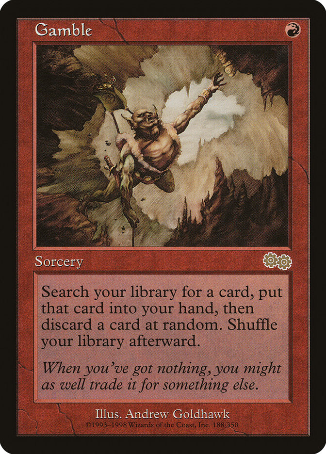 Gamble [Urza's Saga] MTG Single Magic: The Gathering | Red Claw Gaming