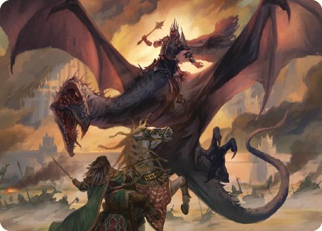 Witch-king, Bringer of Ruin Art Card [The Lord of the Rings: Tales of Middle-earth Art Series] MTG Single Magic: The Gathering | Red Claw Gaming
