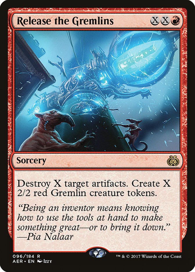 Release the Gremlins [Aether Revolt] MTG Single Magic: The Gathering | Red Claw Gaming