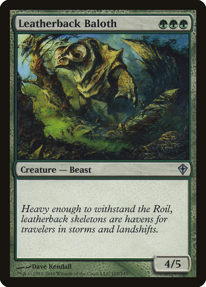 Leatherback Baloth [Worldwake] MTG Single Magic: The Gathering | Red Claw Gaming