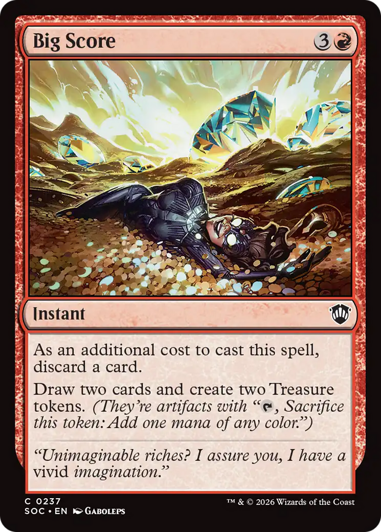 Big Score [Secrets of Strixhaven Commander] MTG Single Magic: The Gathering | Red Claw Gaming