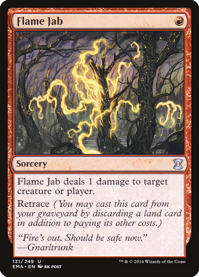 Flame Jab [Eternal Masters] MTG Single Magic: The Gathering | Red Claw Gaming