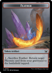 Feather // Servo Double-Sided Token [March of the Machine Commander Tokens] MTG Single Magic: The Gathering | Red Claw Gaming