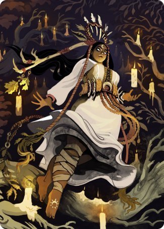 Candlegrove Witch 2 Art Card [Innistrad: Midnight Hunt Art Series] MTG Single Magic: The Gathering | Red Claw Gaming