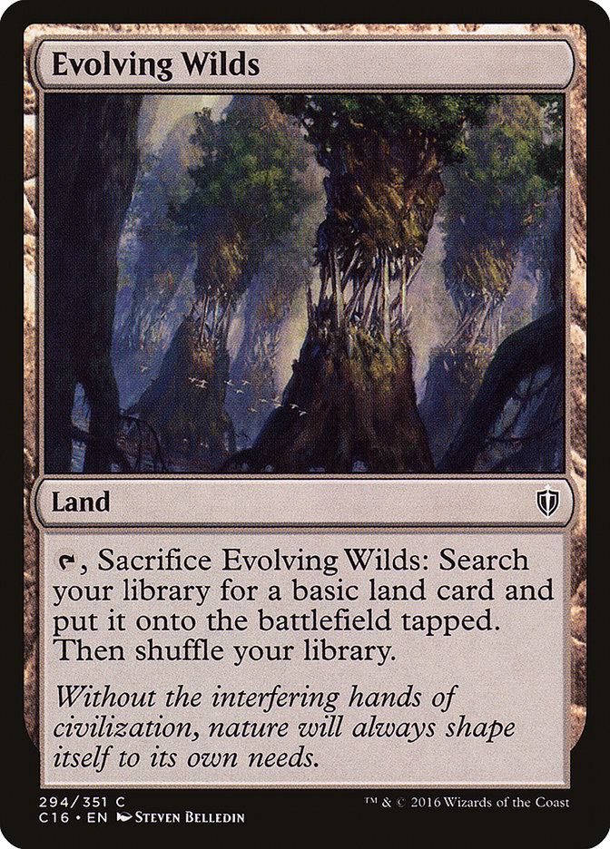 Evolving Wilds [Commander 2016] MTG Single Magic: The Gathering | Red Claw Gaming