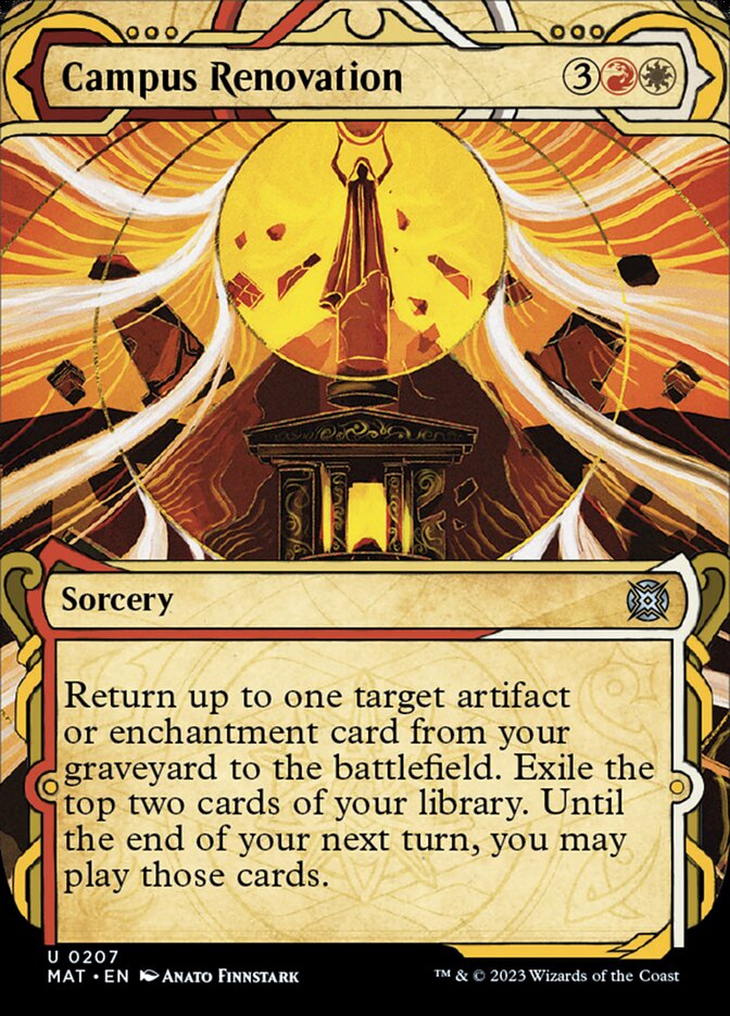 Campus Renovation (Showcase Halo Foil) [March of the Machine: The Aftermath] MTG Single Magic: The Gathering | Red Claw Gaming