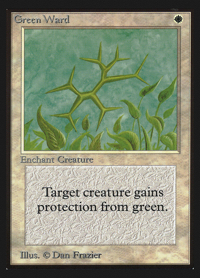 Green Ward [International Collectors' Edition] MTG Single Magic: The Gathering | Red Claw Gaming