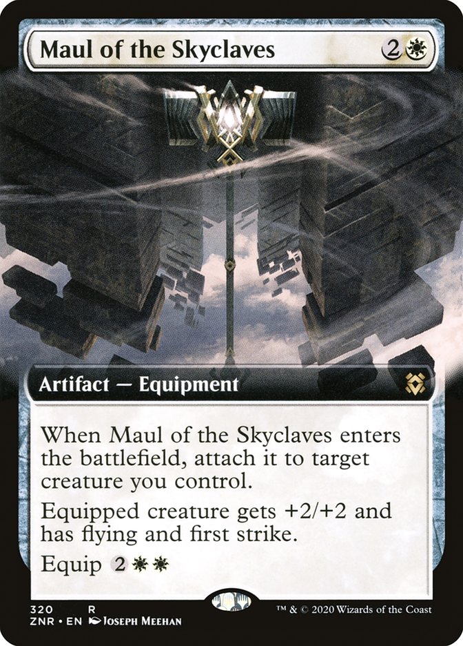 Maul of the Skyclaves (Extended Art) [Zendikar Rising] MTG Single Magic: The Gathering | Red Claw Gaming