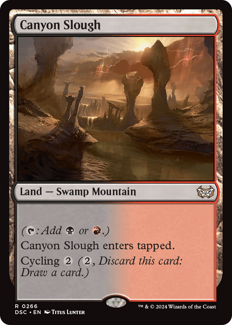 Canyon Slough [Duskmourn: House of Horror Commander] MTG Single Magic: The Gathering | Red Claw Gaming