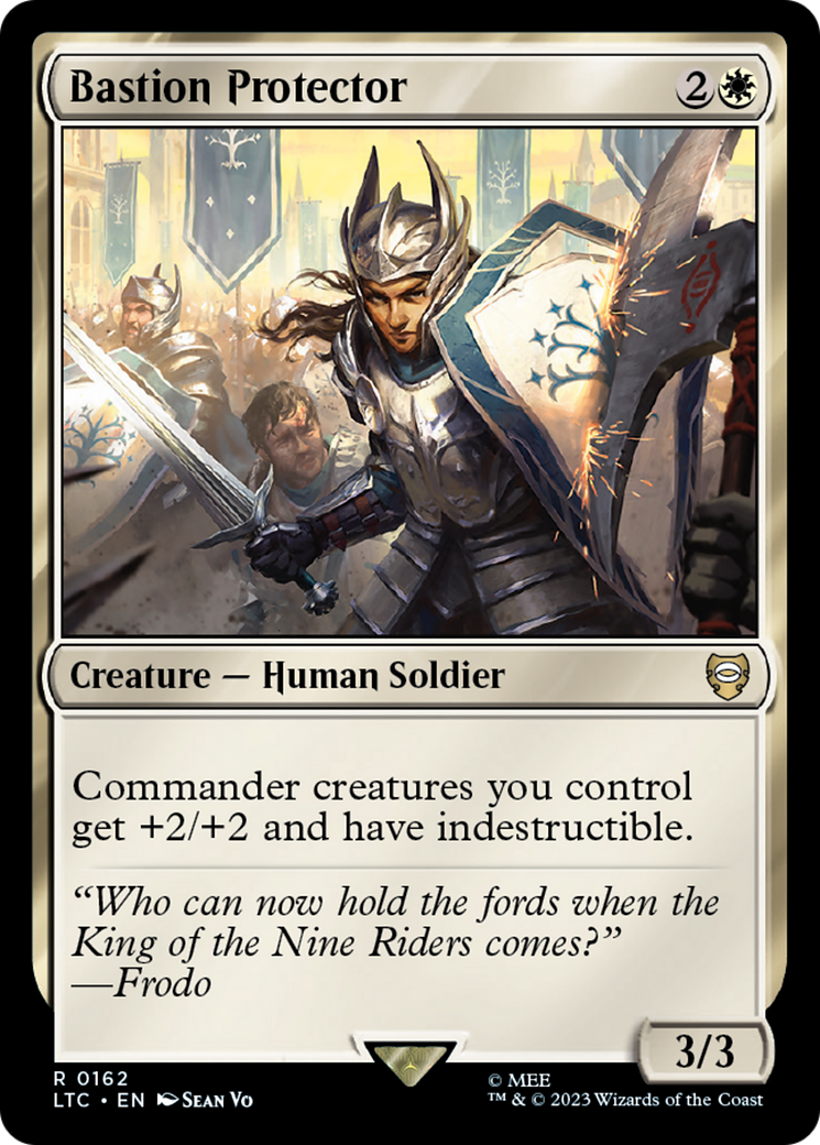 Bastion Protector [The Lord of the Rings: Tales of Middle-Earth Commander] MTG Single Magic: The Gathering | Red Claw Gaming