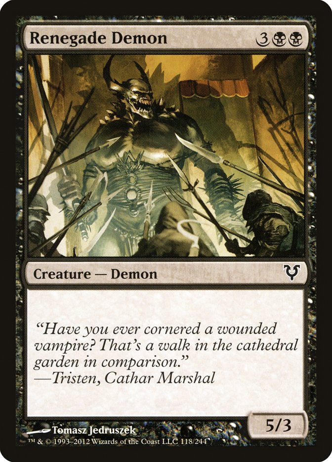Renegade Demon [Avacyn Restored] MTG Single Magic: The Gathering | Red Claw Gaming