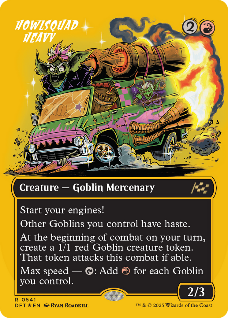 Howlsquad Heavy (Borderless) (First-Place Foil) [Aetherdrift] MTG Single Magic: The Gathering | Red Claw Gaming