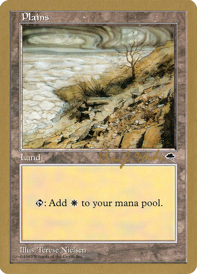 Plains (bh332) (Brian Hacker) [World Championship Decks 1998] MTG Single Magic: The Gathering | Red Claw Gaming