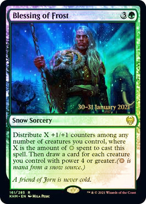 Blessing of Frost [Kaldheim Prerelease Promos] MTG Single Magic: The Gathering | Red Claw Gaming