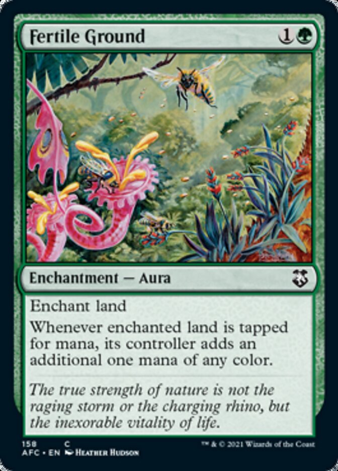 Fertile Ground [Dungeons & Dragons: Adventures in the Forgotten Realms Commander] MTG Single Magic: The Gathering | Red Claw Gaming