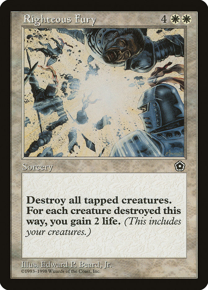 Righteous Fury [Portal Second Age] MTG Single Magic: The Gathering | Red Claw Gaming