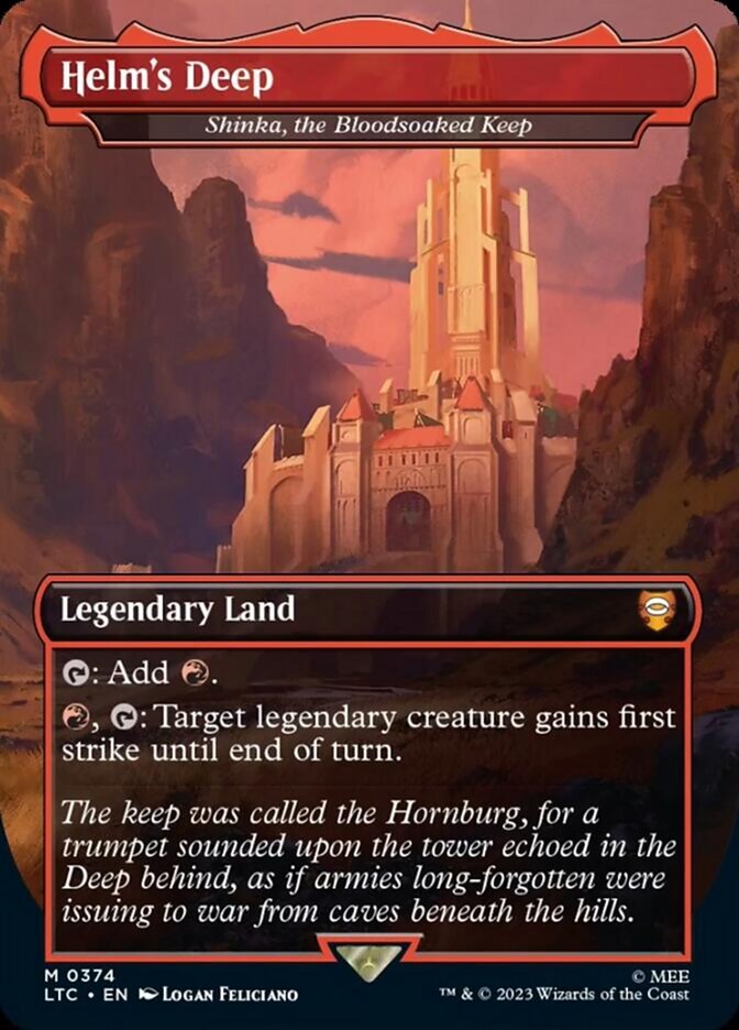 Helm's Deep - Shinka, the Bloodsoaked Keep [The Lord of the Rings: Tales of Middle-Earth Commander] MTG Single Magic: The Gathering | Red Claw Gaming