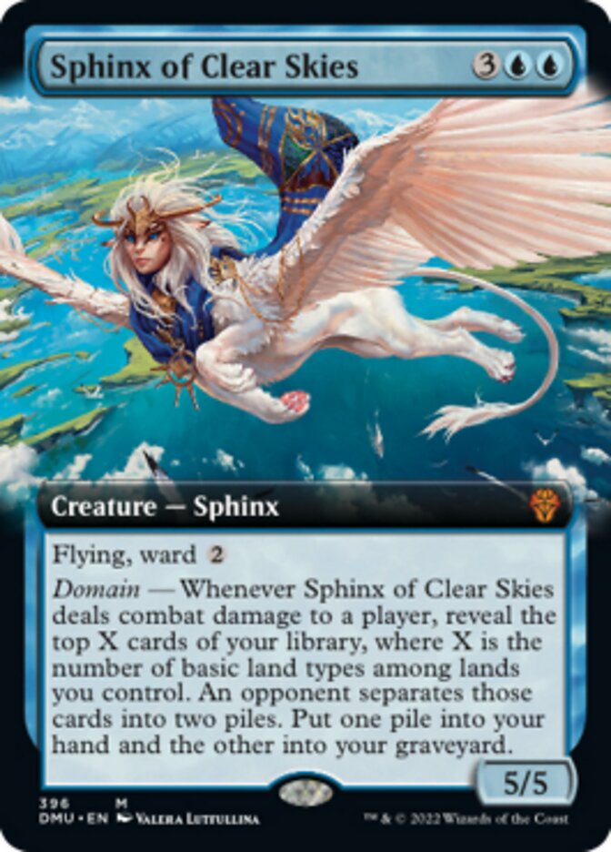 Sphinx of Clear Skies (Extended Art) [Dominaria United] MTG Single Magic: The Gathering | Red Claw Gaming