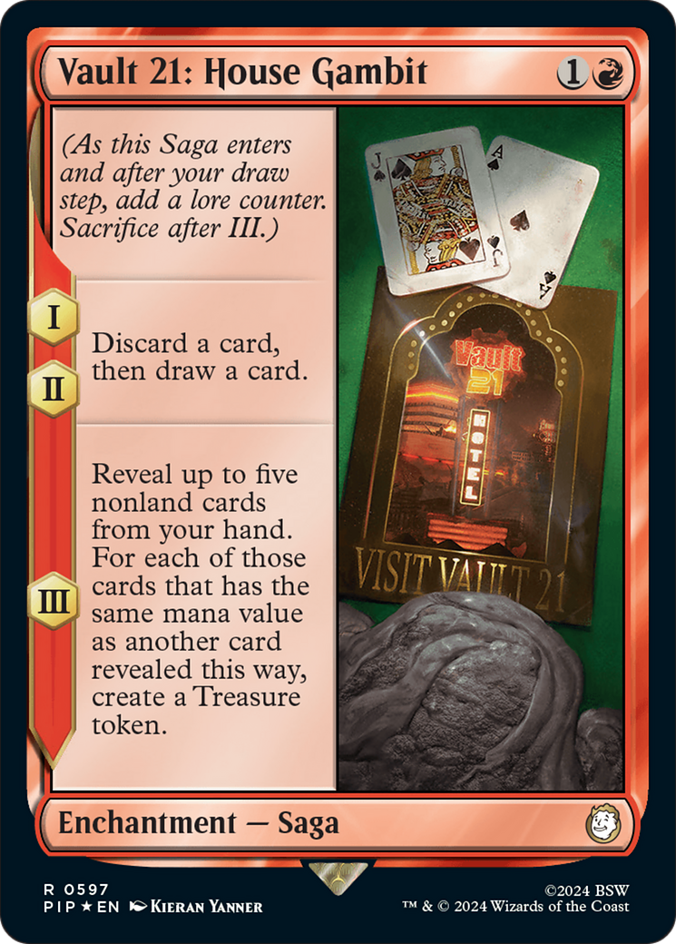 Vault 21: House Gambit (Surge Foil) [Fallout] MTG Single Magic: The Gathering | Red Claw Gaming