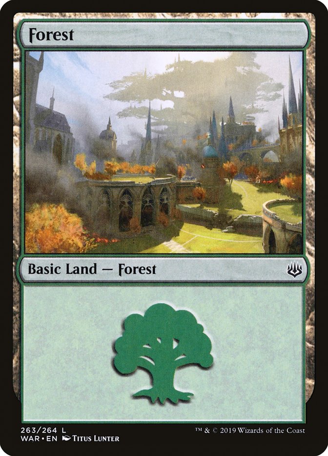 Forest (263) [War of the Spark] MTG Single Magic: The Gathering | Red Claw Gaming