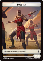 Copy // Soldier Double-Sided Token (Surge Foil) [Marvel Super Heroes Commander Tokens] | Red Claw Gaming