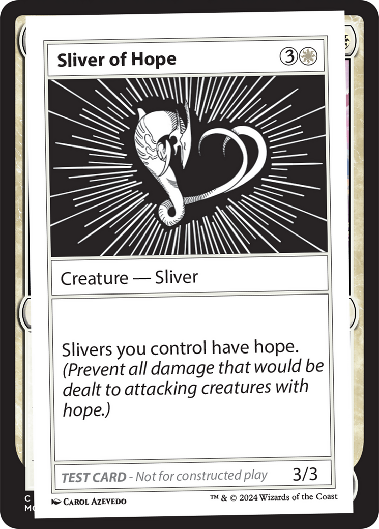 Sliver of Hope [Mystery Booster 2 Playtest Cards] MTG Single Magic: The Gathering | Red Claw Gaming