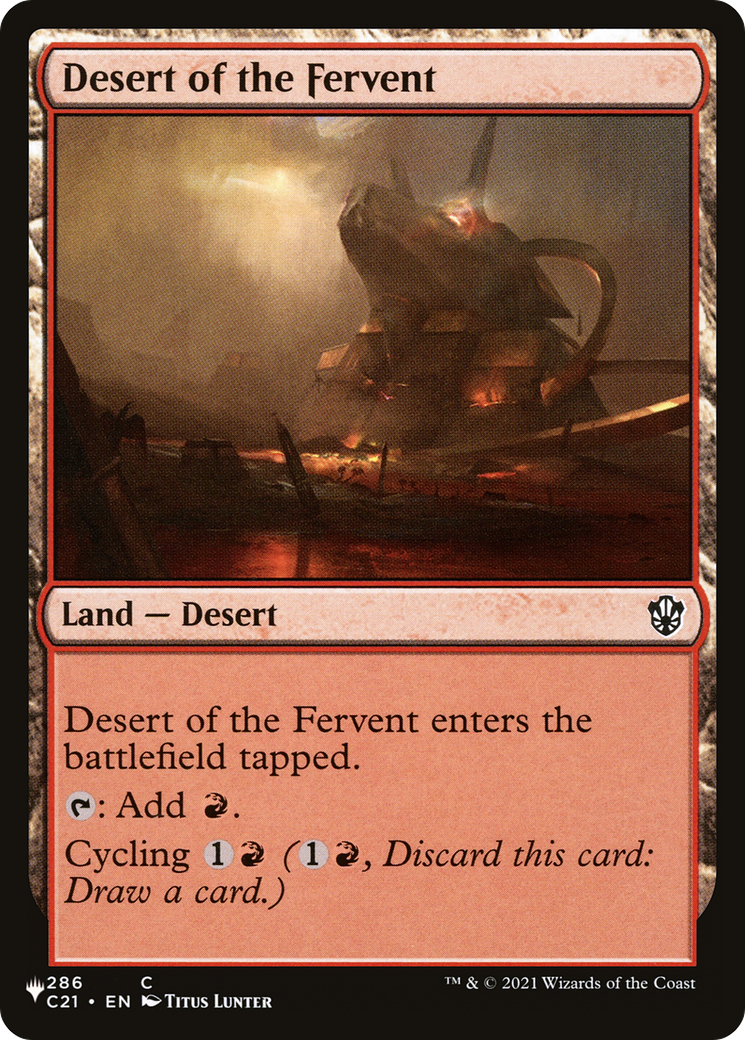 Desert of the Fervent [The List] MTG Single Magic: The Gathering | Red Claw Gaming