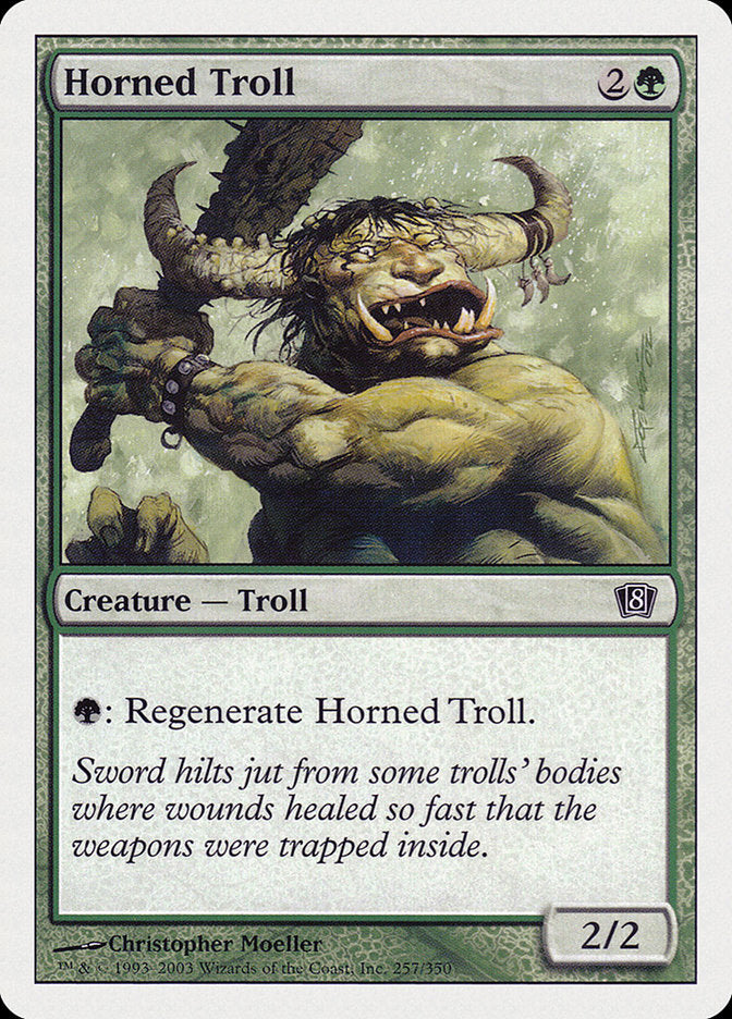 Horned Troll [Eighth Edition] MTG Single Magic: The Gathering | Red Claw Gaming