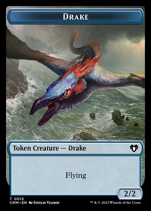 Spirit (0010) // Drake Double-Sided Token [Commander Masters Tokens] MTG Single Magic: The Gathering | Red Claw Gaming