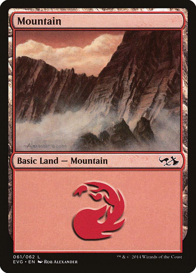 Mountain (61) (Elves vs. Goblins) [Duel Decks Anthology] MTG Single Magic: The Gathering | Red Claw Gaming
