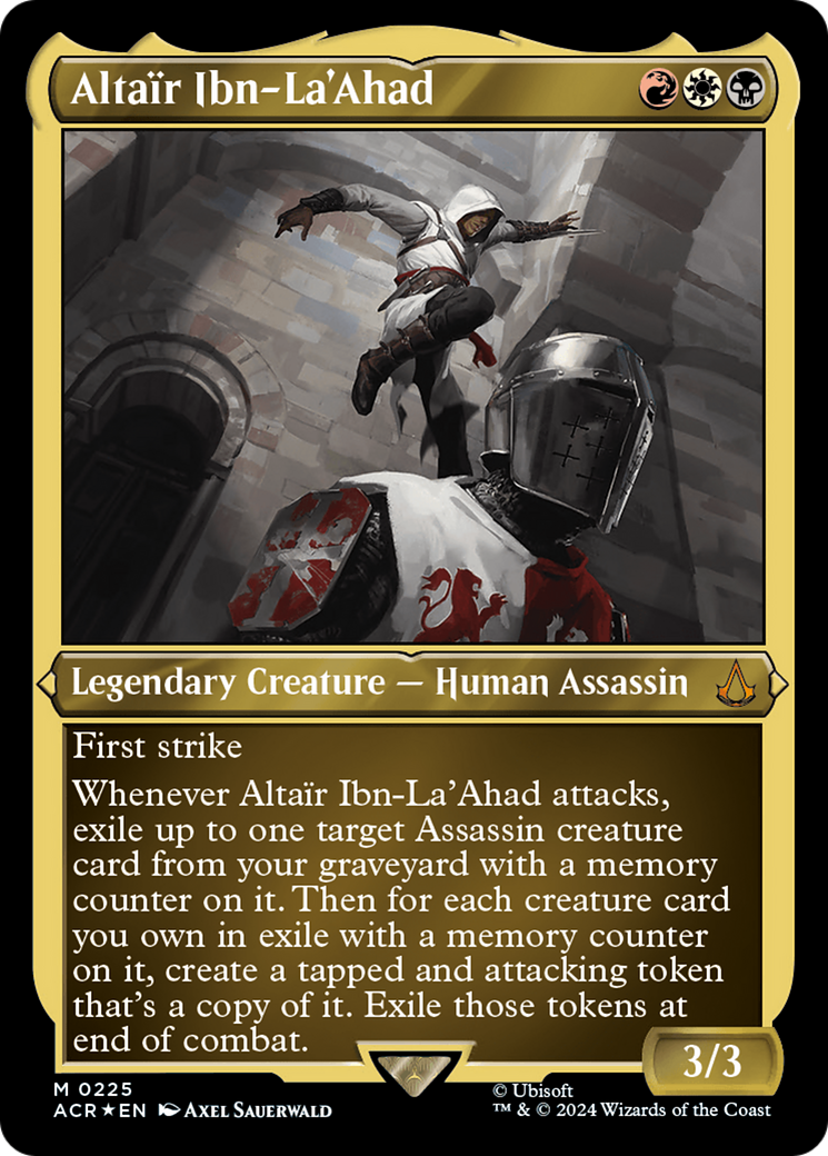 Altair Ibn-La'Ahad (Foil Etched) [Assassin's Creed] MTG Single Magic: The Gathering | Red Claw Gaming