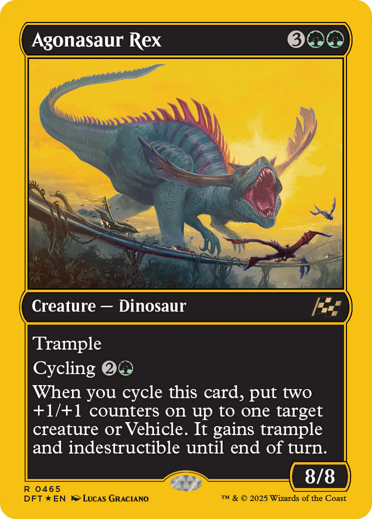Agonasaur Rex (First-Place Foil) [Aetherdrift] MTG Single Magic: The Gathering | Red Claw Gaming
